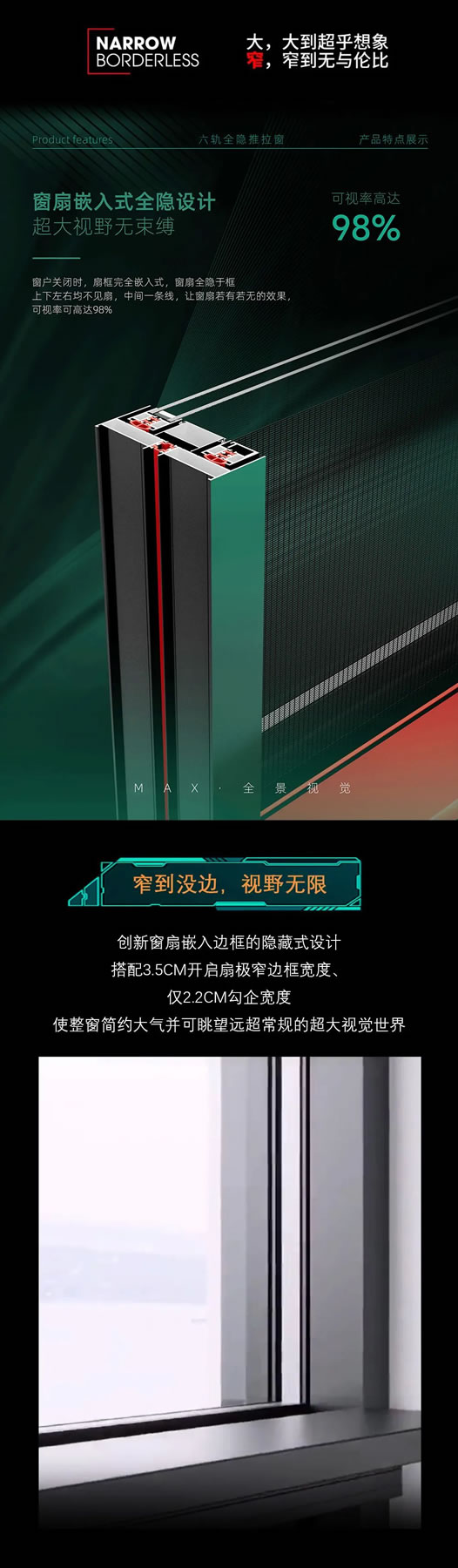 致尚阳光门窗|超级爆款上线!尚景127六轨隐扇极窄推拉窗纱一体 致尚阳光门窗|超级爆款上线!尚景127六轨隐扇极窄推拉窗纱一体